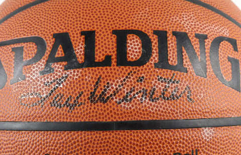 Hand-signed Spalding Official NBA All Court Basketball by 15 Los Angeles Lakers players