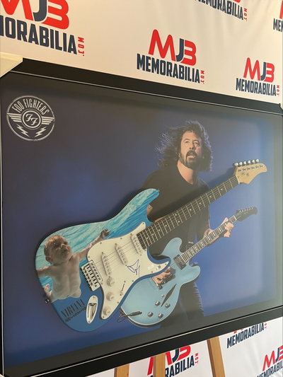 Dave Grohl Nirvana Foo Fighters Signed Framed 24x36 Canvas Photo Exact Proof