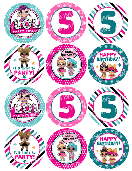 HOT WHEELS Cupcake Toppers with Age! 2 Inch or 2.5 Inch! Digital OR Pr –  BinvitedDesigns