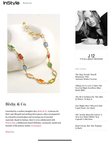Bixby & Co jewellery in InStyle magazine