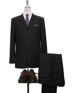 3 Piece Suit  Essential Black Suit For Men – Modshopping Clothing