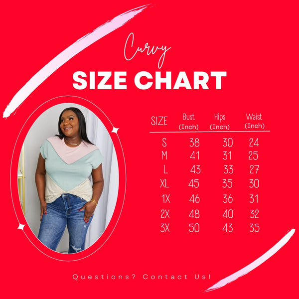 Combined Sizing Chart Curvy