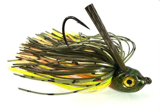 Deposit Swim Jig, Wire-Tied Reptile Skirt