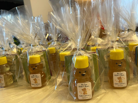 honey bear favors in cellophane bag