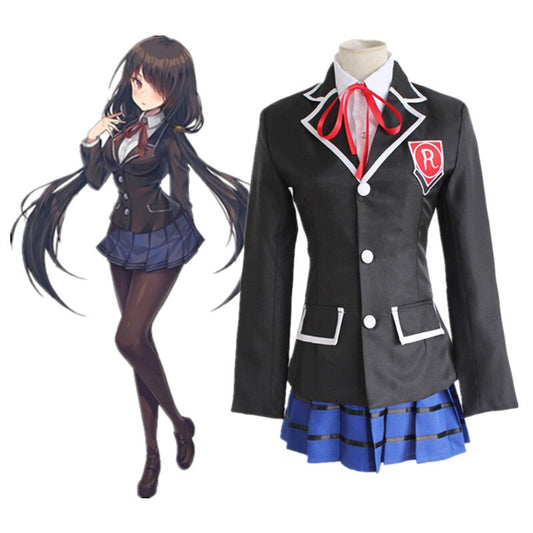 cosfun Date A Live Yoshino Himekawa Cosplay Costumes W Green Hooded