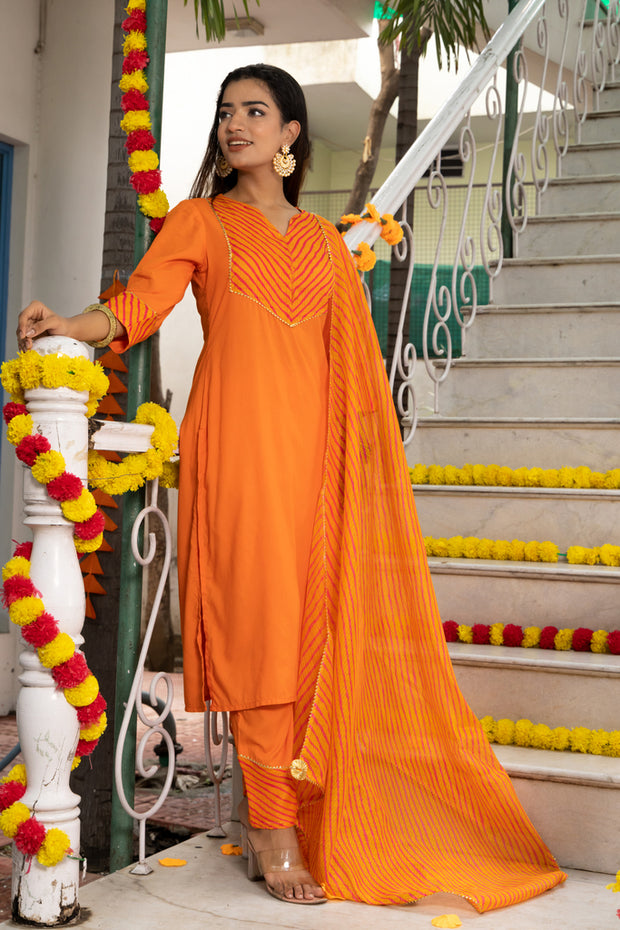 Fancy Designer Faux Georgette Embroidery Work Pakistani Suit Orange Color  DN 106