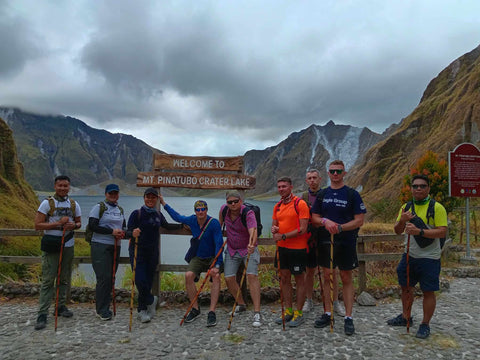 Foreign nationals with Visit Clearance in Mt Pinatubo crater viewdeck via Capas Tarlac March 2024