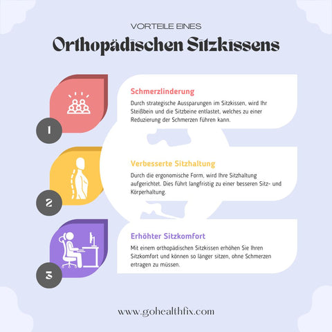 Vorteile Orthopädisches Sitzkissen