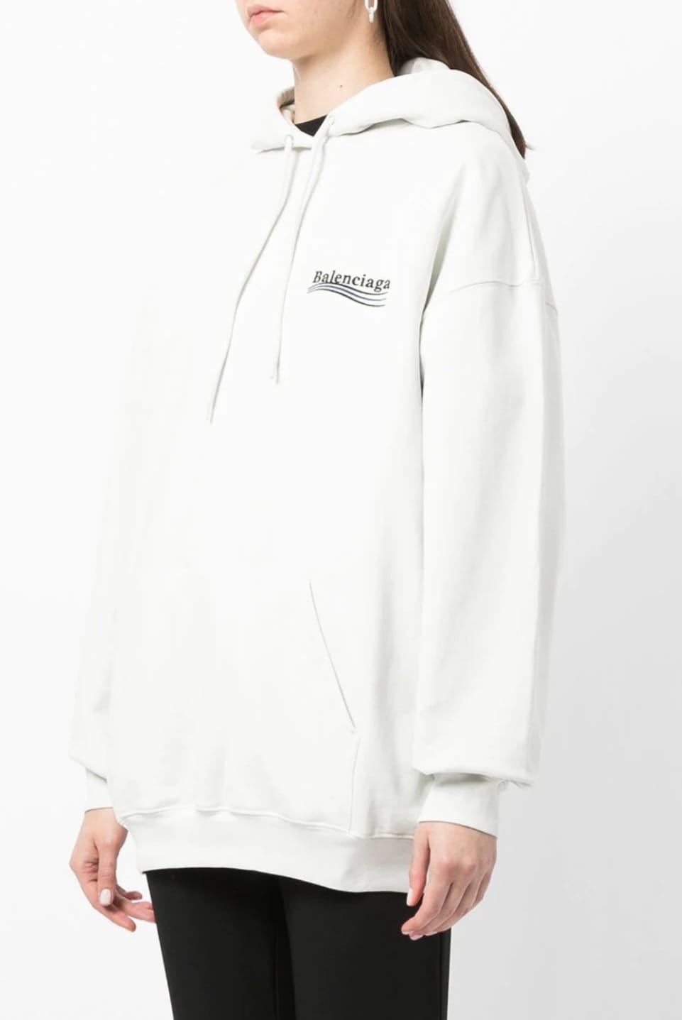 balenciaga off white hoodie