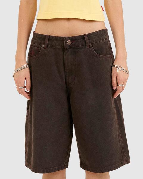 WOMENS DEJAVOODOO BIG BAGGY CARPENTER SHORTS