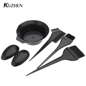 4Pcs Hair Color Dye Bowl Comb Brushes Tool Kit Set Tint Coloring Dye Bowl Comb - Generation Bby - Hair Dye Brush And Bowl Set