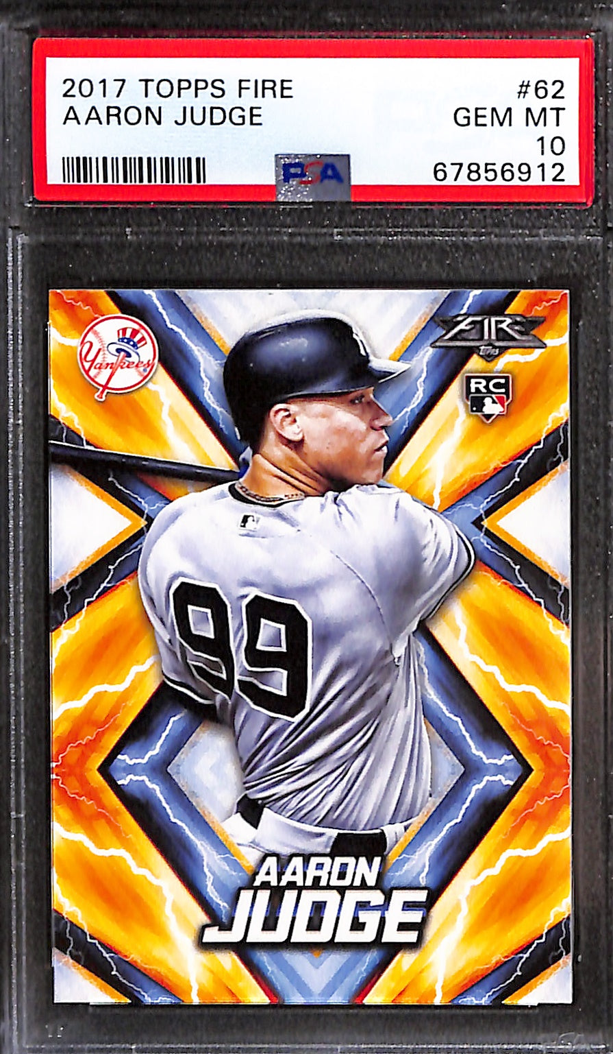 2017 Topps Fire Aaron Judge RC #62 PSA10