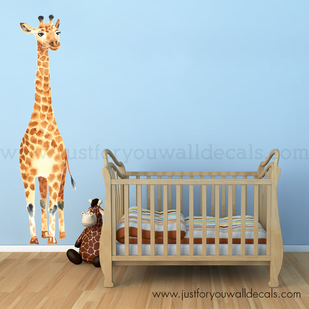 Giraffe Wall Decal Nursery Wall Decal Animal Wall Decal Just For