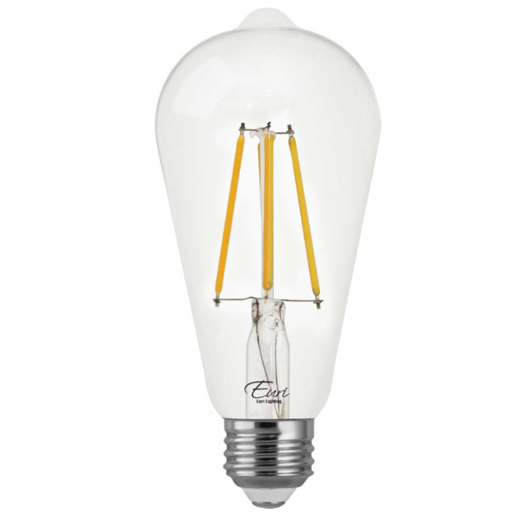 Viribright 75-Watt EQ Globe G25 Globe E26 Swizzle Amber Light Bulb