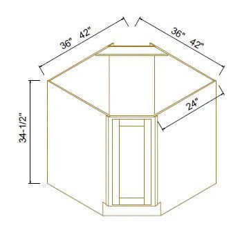 DIAGONAL SINK BASE