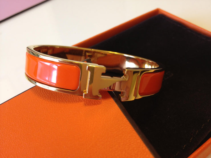 hermes orange bracelet