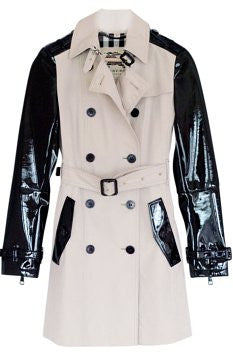 burberry trench with leather sleeves