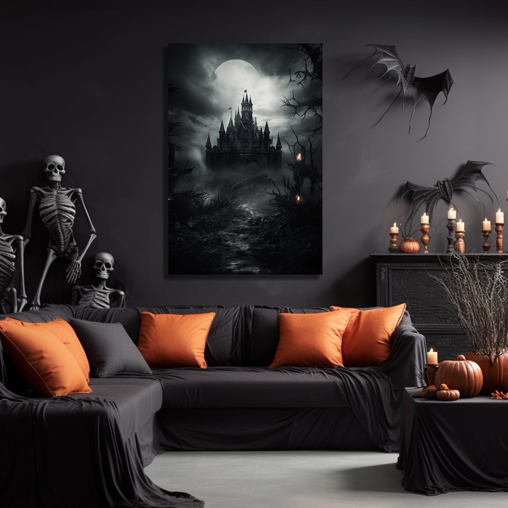 gothic castle living room