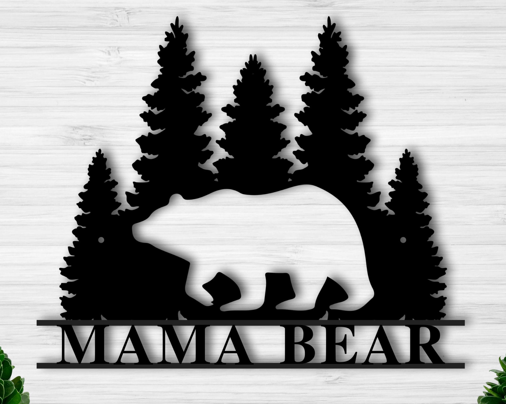 Mama Bear & Cubs - Great Outdoor Decor