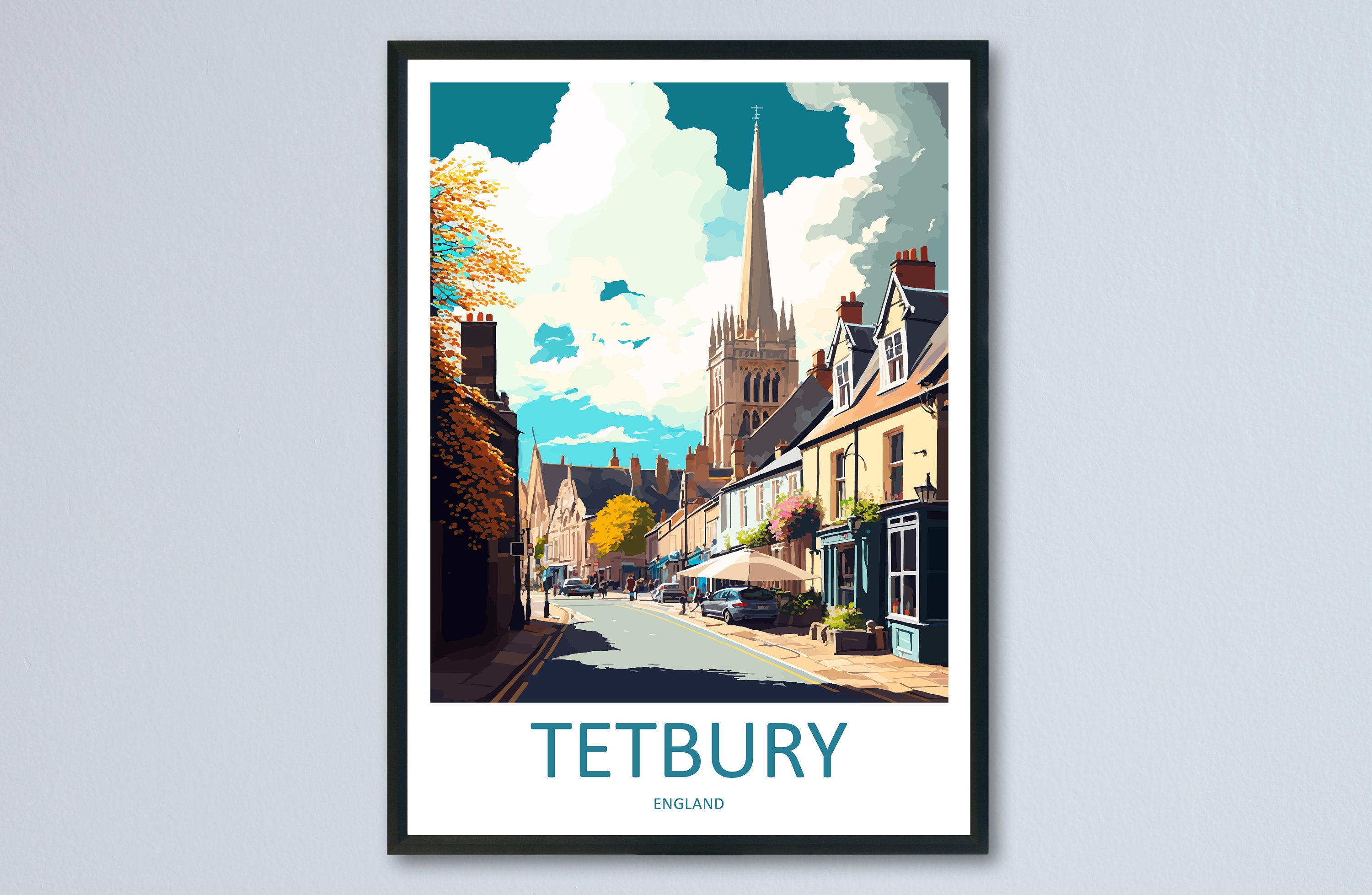 Tetbury Travel Print Wall Art Tetbury Wall Hanging Home Décor Tetbury