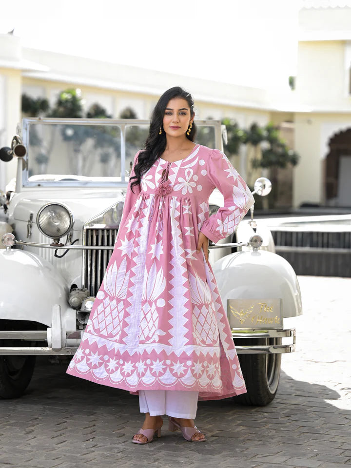 Paloma - Kurta And Palazzo (Lavender)