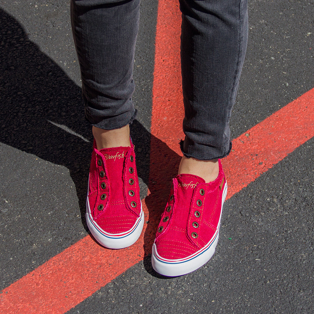 blowfish red sneakers