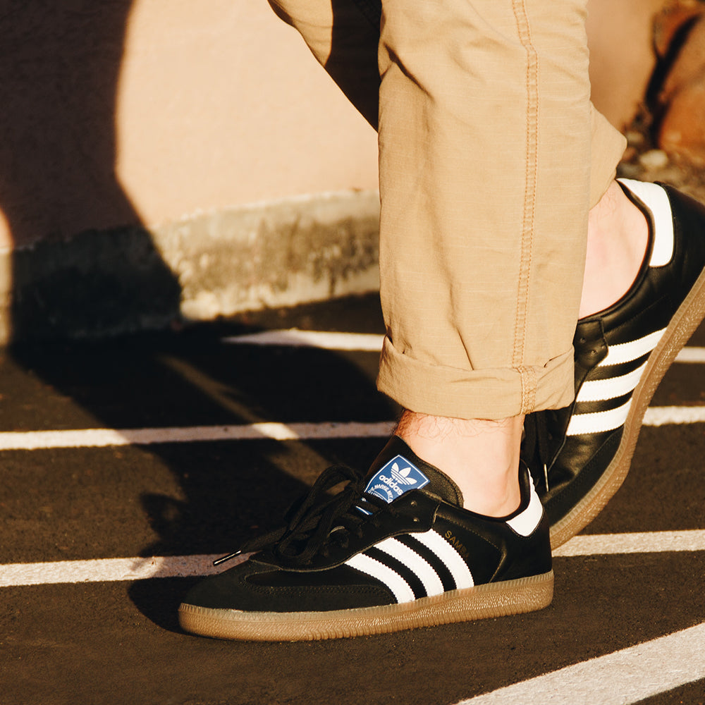 adidas samba og black and white