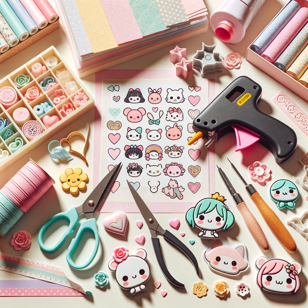 Creating Kawaii DIY crafts requires a variety of tools that facilitate the assembly and decoration of cute and whimsical items