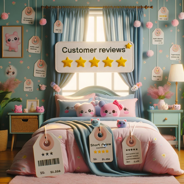 Le recensioni dei clienti svolgono un ruolo significativo nell'influenzare la popolarità delle decorazioni per la casa Kawaii, sia online che nei negozi fisici