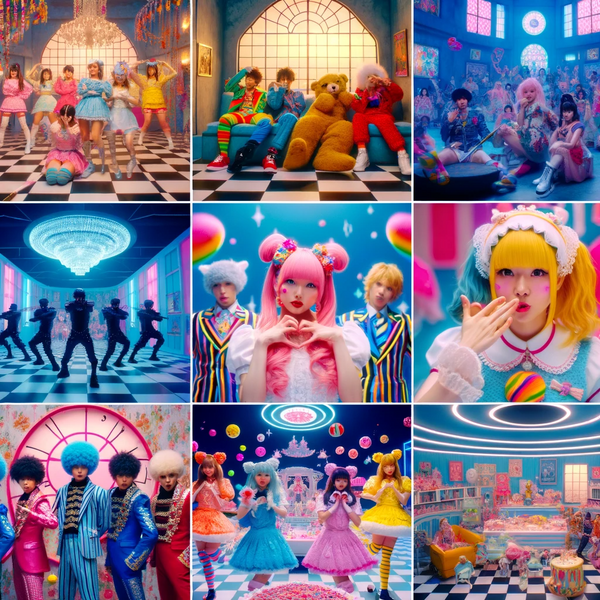 The Kawaii aesthetic deeply permeates the world of J-Pop, both in lyrics and visuals. The Kawaii aesthetic in J-Pop serves not just as a style but also as a form of expression that aligns with the culture's broader themes of innocence, positivity, and the blending of traditional and modern elements. This approach to music and performance offers a multi-layered experience that is visually engaging, emotionally resonant, and culturally specific, often appealing to fans who appreciate the nuances of Kawaii culture.