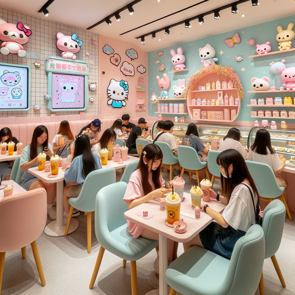 Kawaii-themed cafés play a significant role in popularizing and sustaining the Kawaii aesthetic. They serve as physical spaces where the Kawaii culture is celebrated and lived, acting as a sort of Kawaii embassy that both initiates newcomers and pleases aficionados.