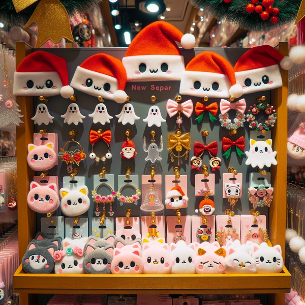 Kawaii accessories designed for holidays or special events are quite popular and serve to enhance the festive atmosphere with their characteristic cuteness and charm