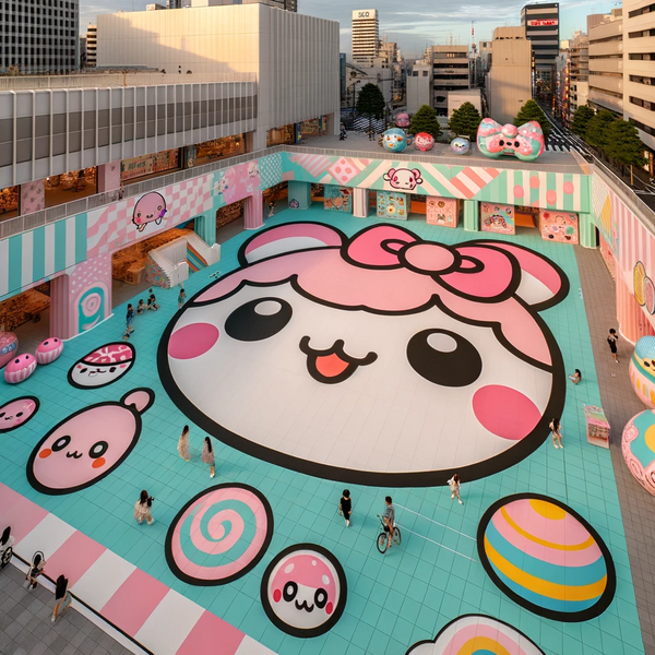 Kawaii aesthetic, known for its cute and whimsical nature, has indeed found its way into public art installations, though specific examples might not always be explicitly labeled as Kawaii. However, artists like Takashi Murakami, known for embracing and promoting Kawaii culture, have made significant contributions to public art.