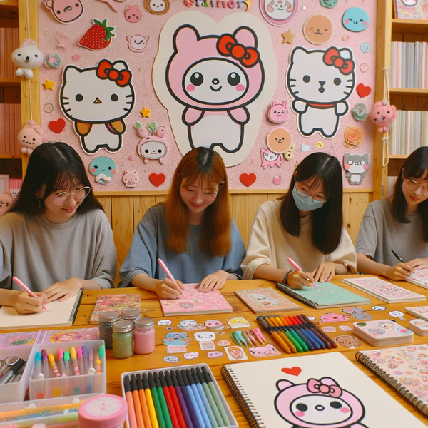 Kawaii stationery is vast, offering a plethora of pens, pencils, and markers that embody the cute and playful aesthetic that defines the culture