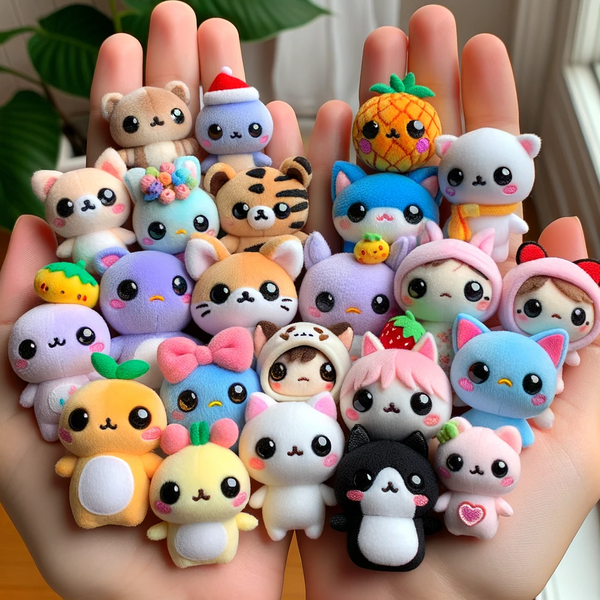 Mini-sized Kawaii plushies are a subcategory of the larger Kawaii plush universe that have their own unique set of characteristics