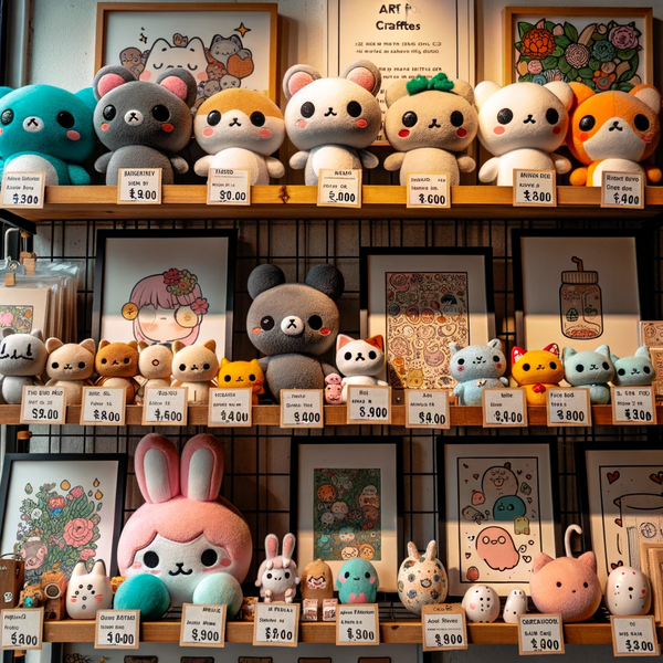 Pricing for Kawaii art and crafts can vary widely based on several factors. These include the artist's reputation, the complexity and size of the piece, the materials used, and the platform where the item is being sold.