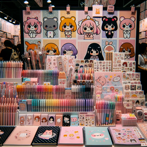 The Kawaii influence extends heavily into the realm of stationery, transforming ordinary items like pens, notebooks, and stickers into objects that evoke cuteness, whimsy, and delight.