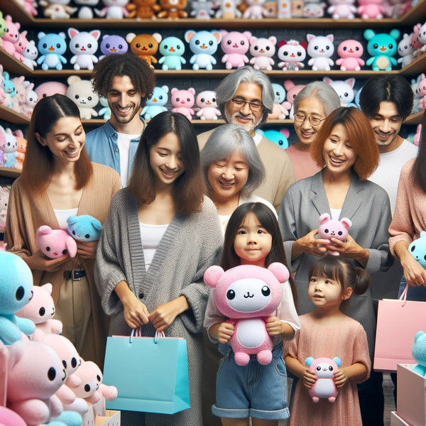 The appeal of Kawaii plushies is broad, attracting a diverse consumer base that spans various age groups, genders, and cultures.