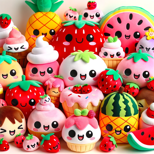 Trasformare prodotti alimentari come frutta e dessert in peluche Kawaii è un modo ingegnoso per combinare l'amore universale per il cibo con il fascino irresistibile del design carino