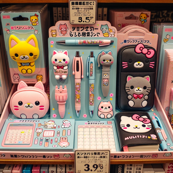 Kawaii Stationery Set Kawaii Pencil, Eraser, Sharpener, Ruler Back to  School Desk Supplies Cute Stationery Cartoon Stationery -  Israel