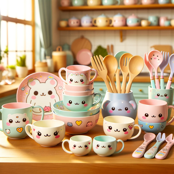 realm of Kawaii home decor, kitchenware is no exception to the aesthetic's whimsical, playful, and often fantastical elements
