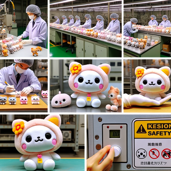 gli standard di sicurezza per i peluche Kawaii possono variare a seconda del paese di produzione e vendita,