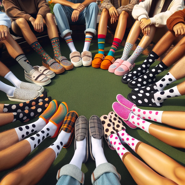 Socks and slippers are integral to completing a Kawaii look, often adding the finishing touch to an outfit that exemplifies the aesthetic's signature traits of cuteness, whimsy, and playfulness.