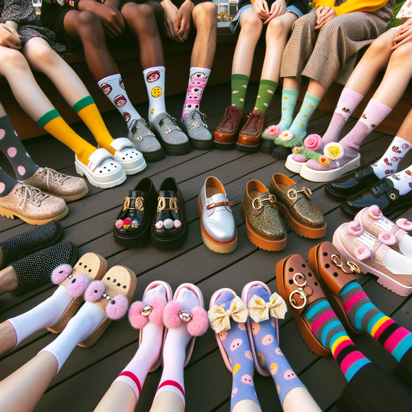 specific shoe styles are widely recognized as quintessentially "Kawaii." These shoe styles often embody characteristics of cuteness, whimsy, and playfulness, aligning with the broader Kawaii aesthetic.