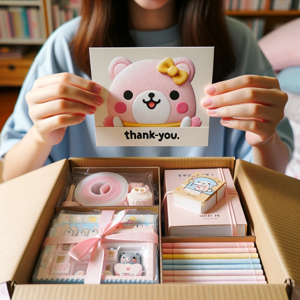 l'esperienza di unboxing è spesso considerata un aspetto cruciale della cancelleria Kawaii e i marchi si impegnano notevolmente per renderla quanto più coinvolgente e piacevole possibile