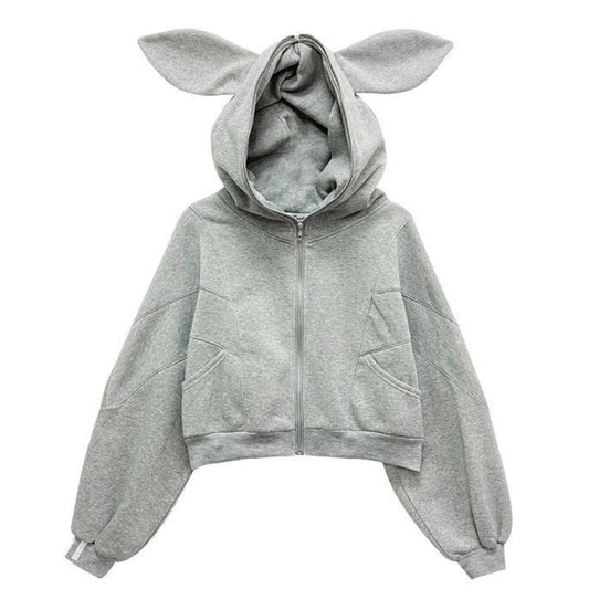 Kawaii Fluffy Shark Hoodie - Dive into Cozy Cute - Youeni