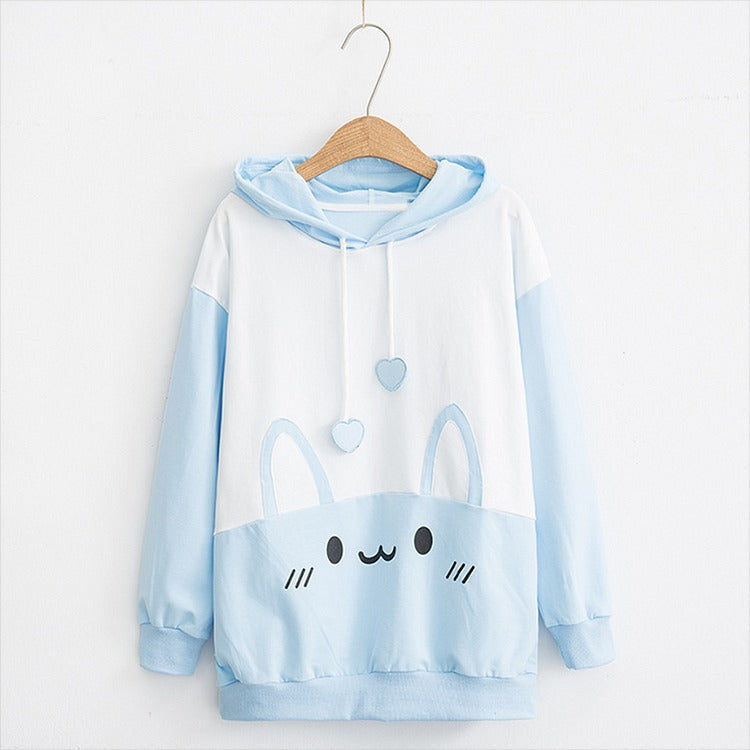 Kawaii Fluffy Shark Hoodie - Dive into Cozy Cute - Youeni