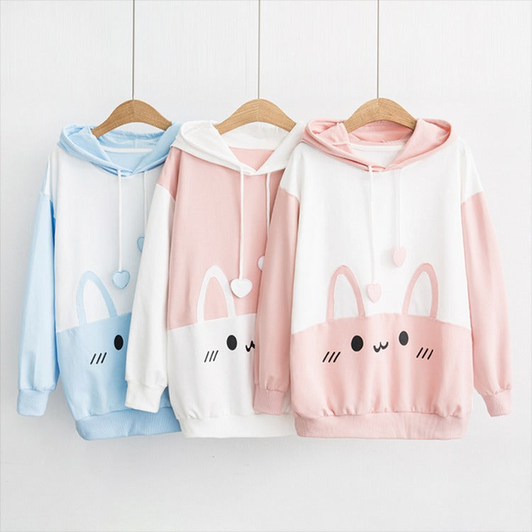 Kawaii Fluffy Shark Hoodie - Dive into Cozy Cute - Youeni