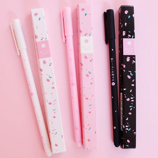 6 Pcs Spring Sakura Flowers Cap Gel Pen – Youeni