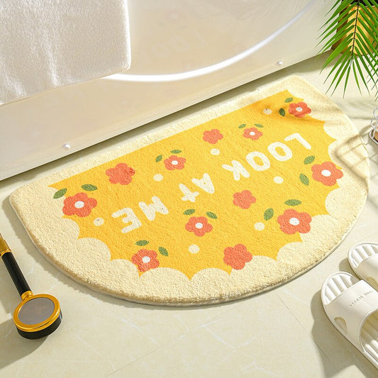 Sweet Steps: Strawberry-Themed Soft Bathroom Mat – Youeni